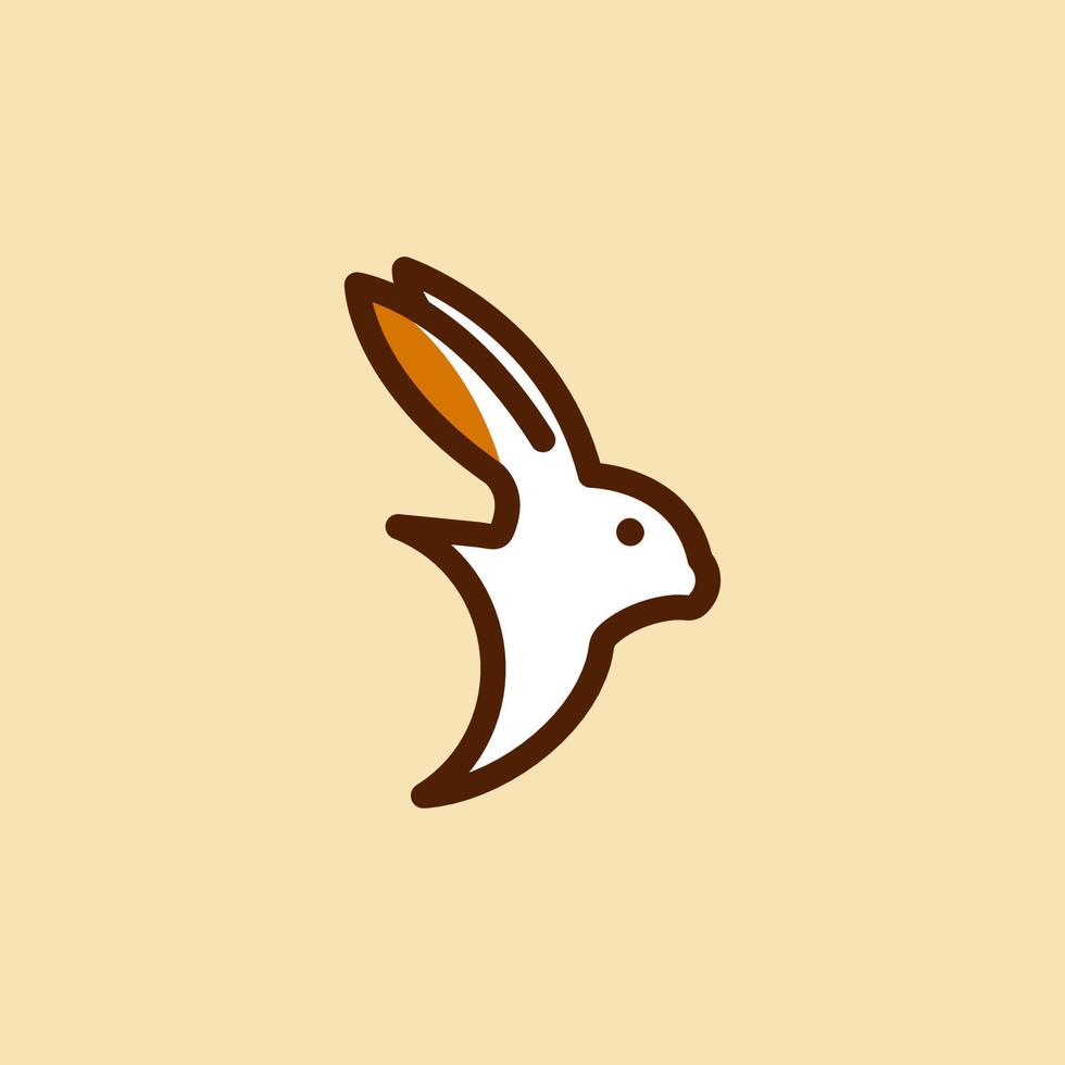 kanin logotyp tecknad serie vektor