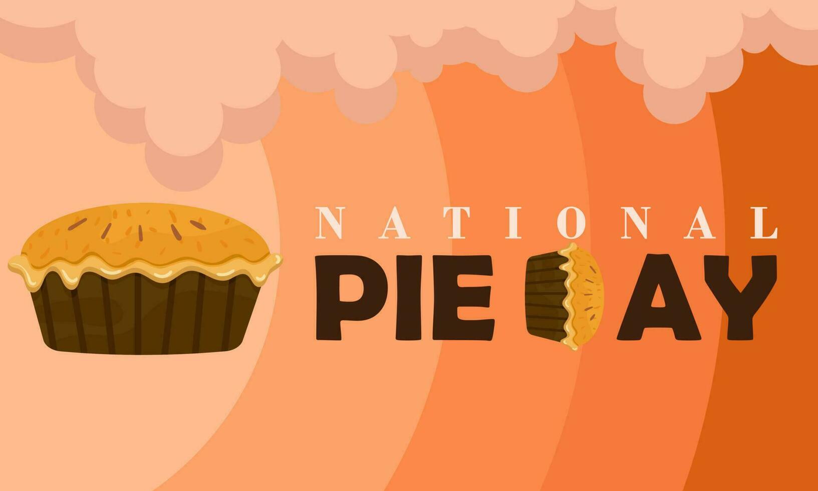 Happy National Pie Day, Vektorgrafik des National Pie Day gut für die Feier des National Pie Day. vektor