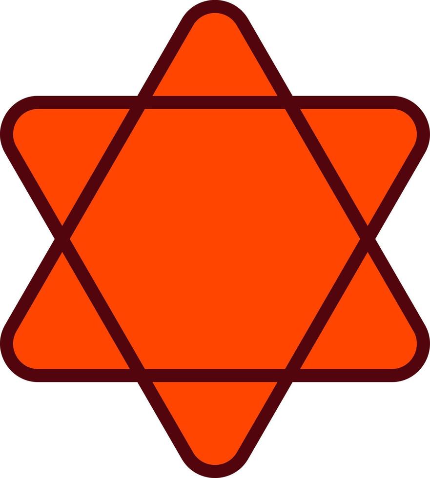 hexagram vektor ikon