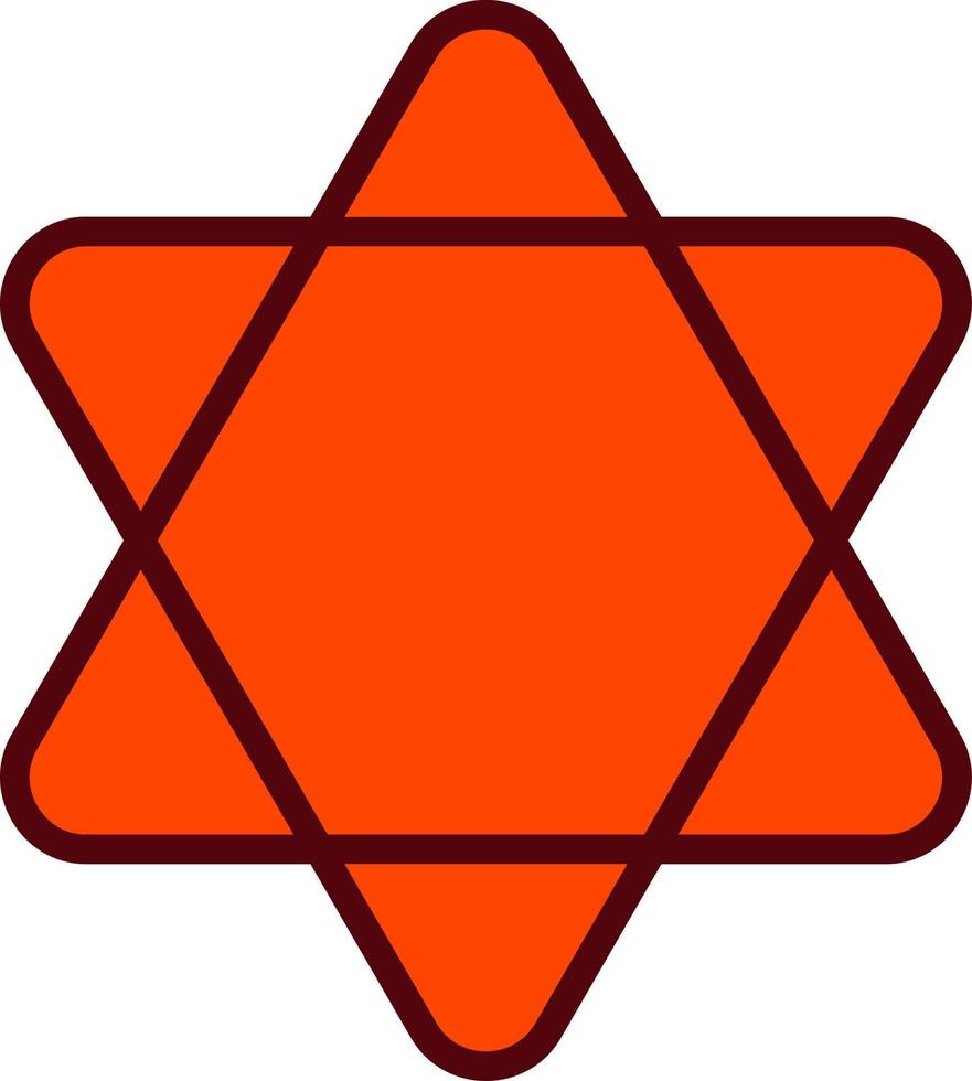 Hexagramm-Vektorsymbol vektor