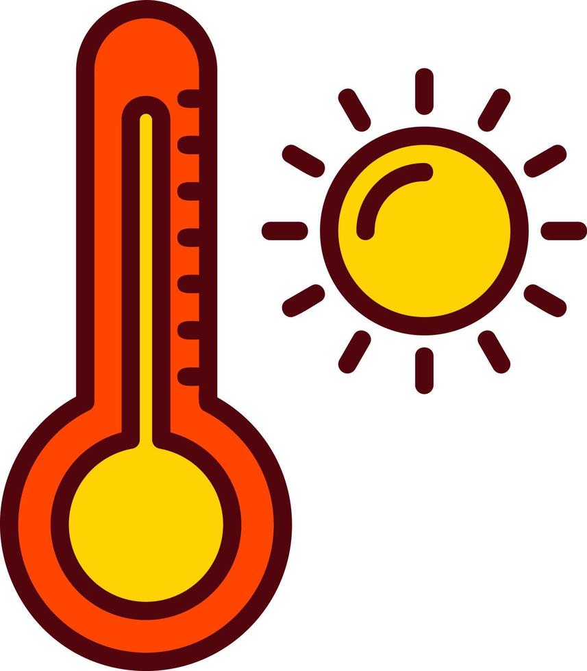 Thermometer-Vektor-Symbol vektor