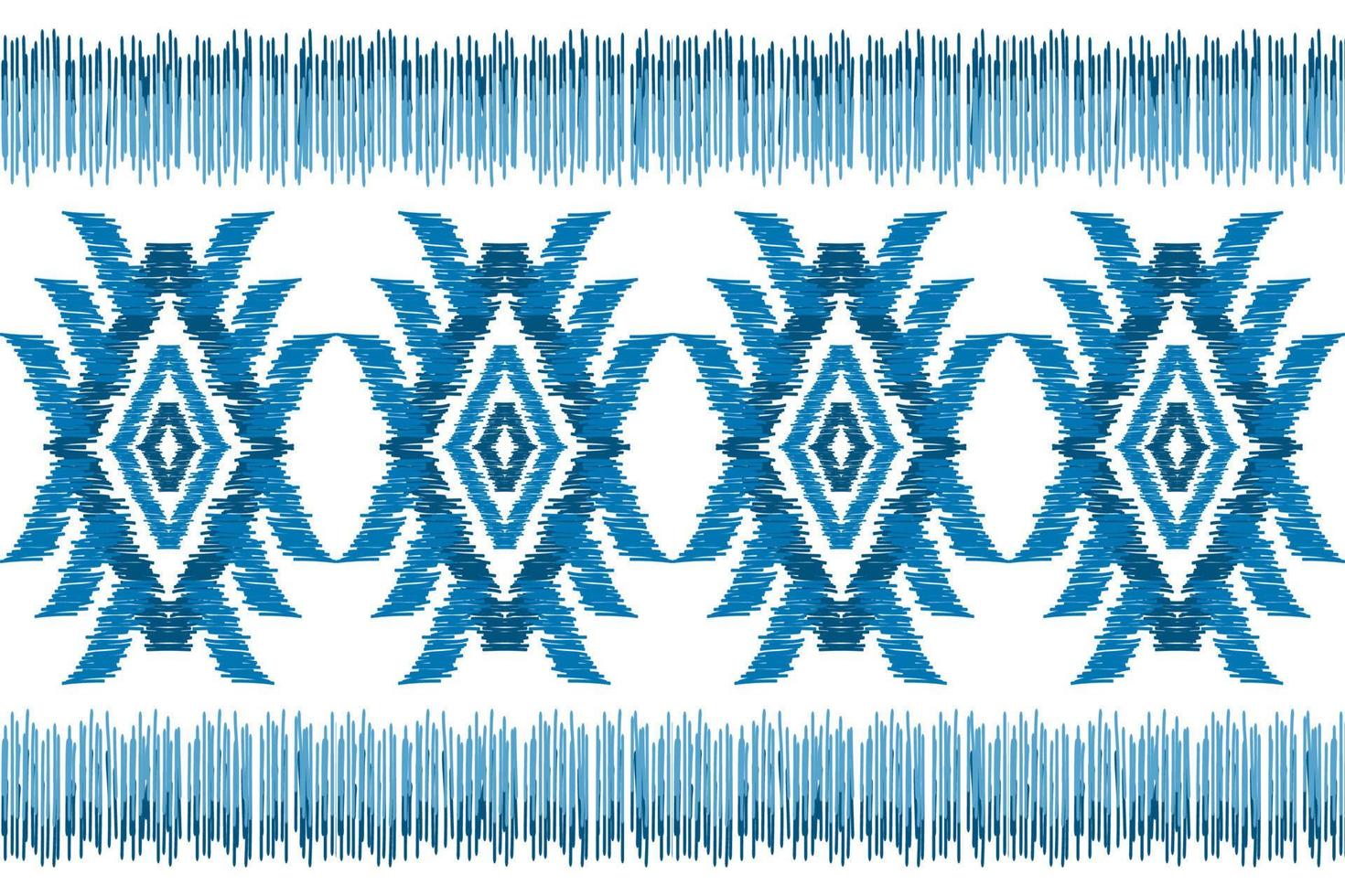 teppich ethnisch ikat muster kunst. geometrisches ethnisches ikat-nahtloses muster im stammes-. vektor