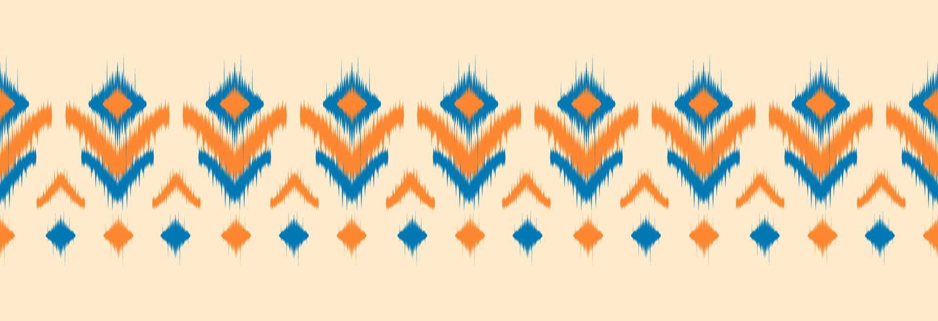 gräns etnisk ikat mönster konst. folk broderi, och mexikansk stil. aztec geometrisk prydnad skriva ut. vektor