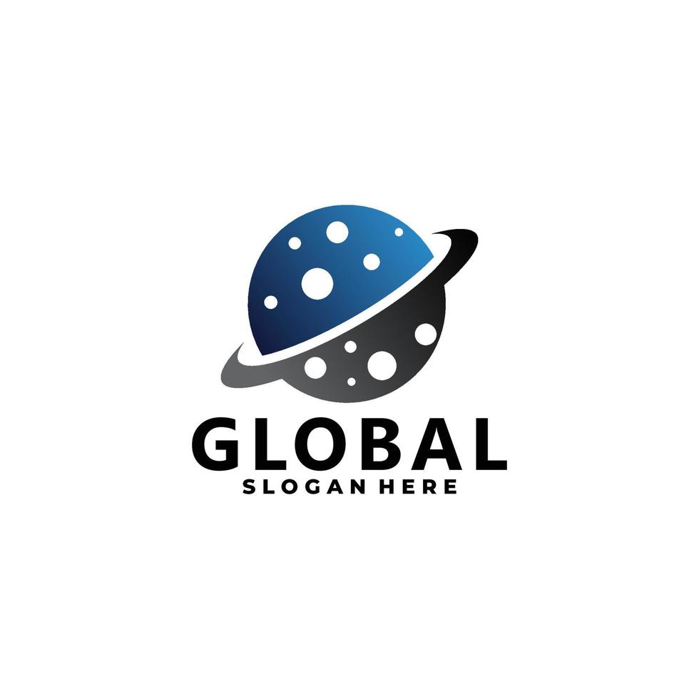 globales Vektor-Logo-Design isoliert vektor