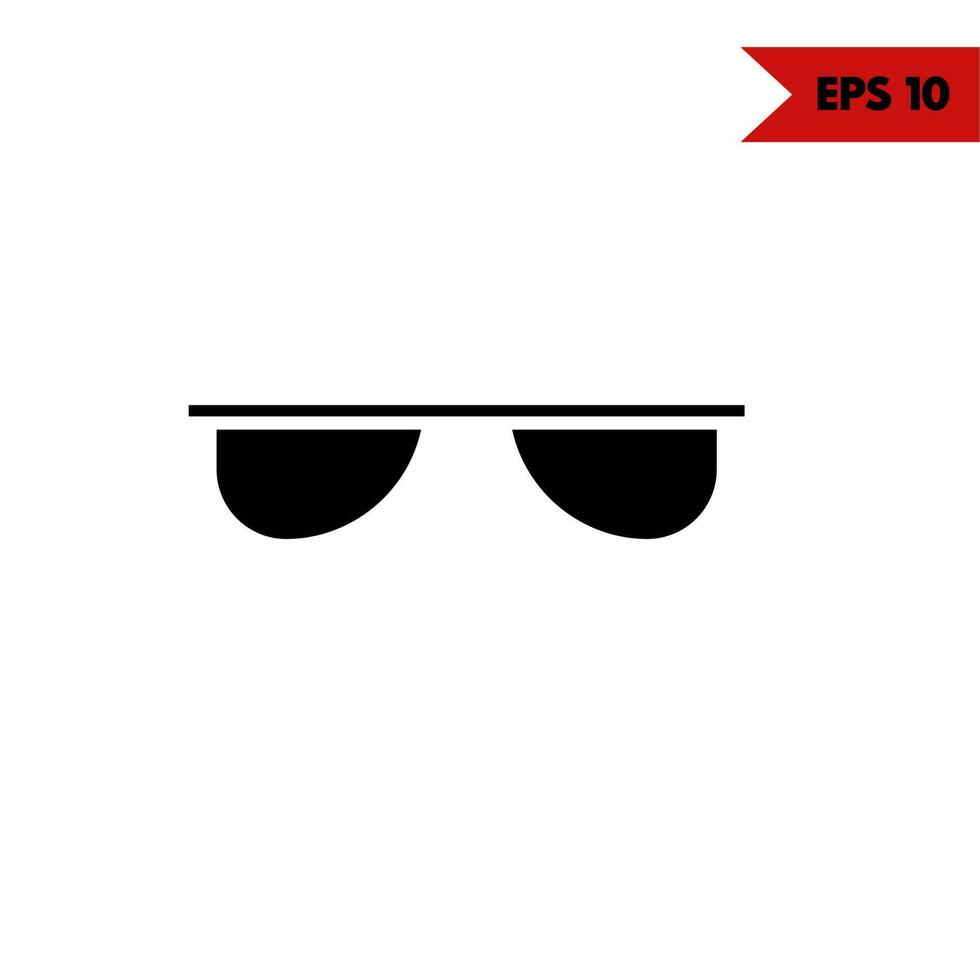 illustration av glasögon glyf ikon vektor