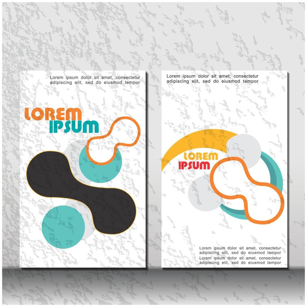 abstrakt bok omslag design, broschyr Rapportera design. vektor