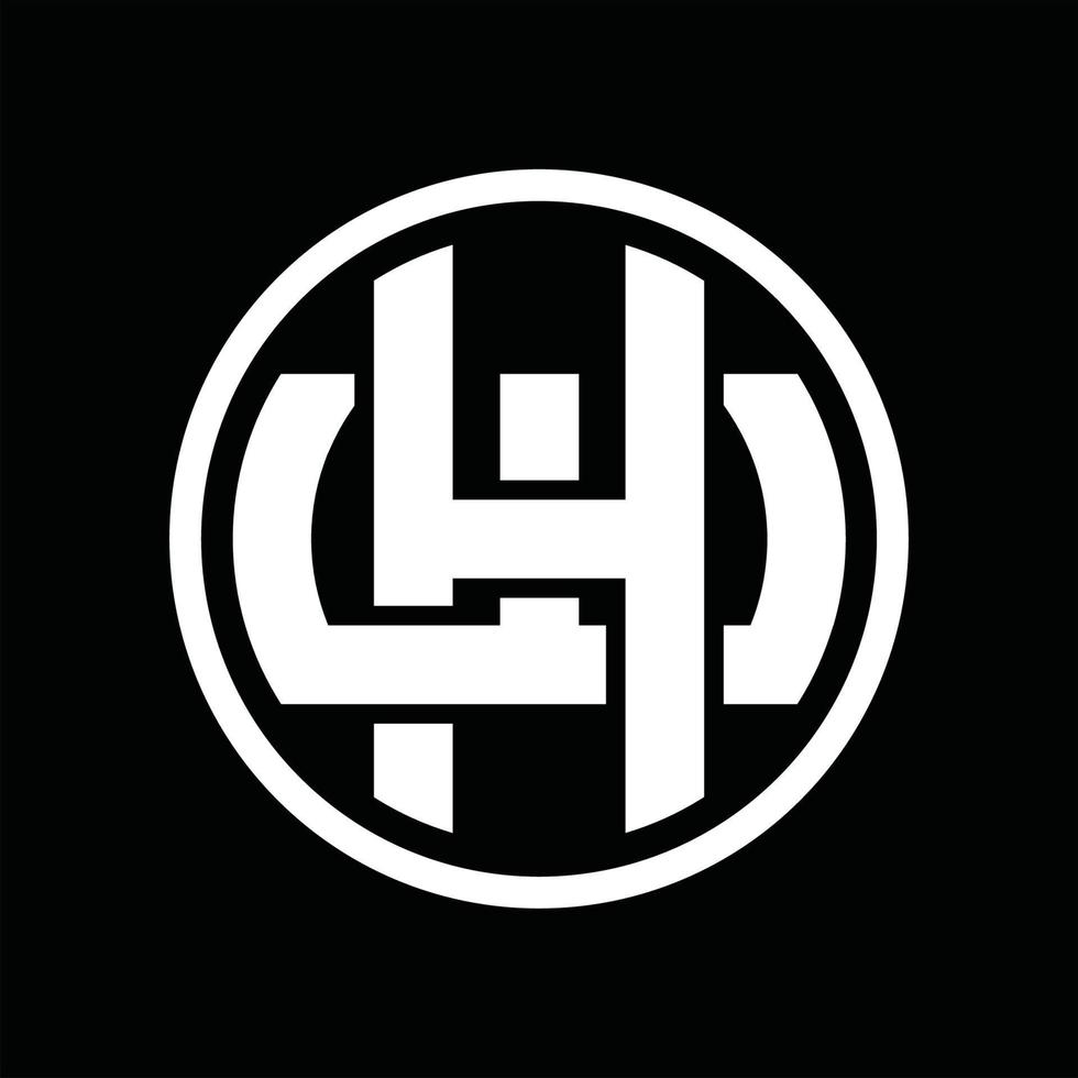 hw-Logo-Monogramm-Designvorlage vektor