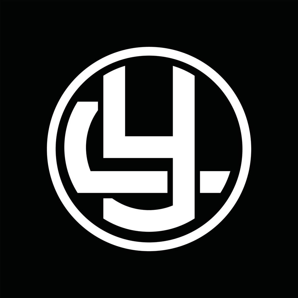 yl-Logo-Monogramm-Designvorlage vektor