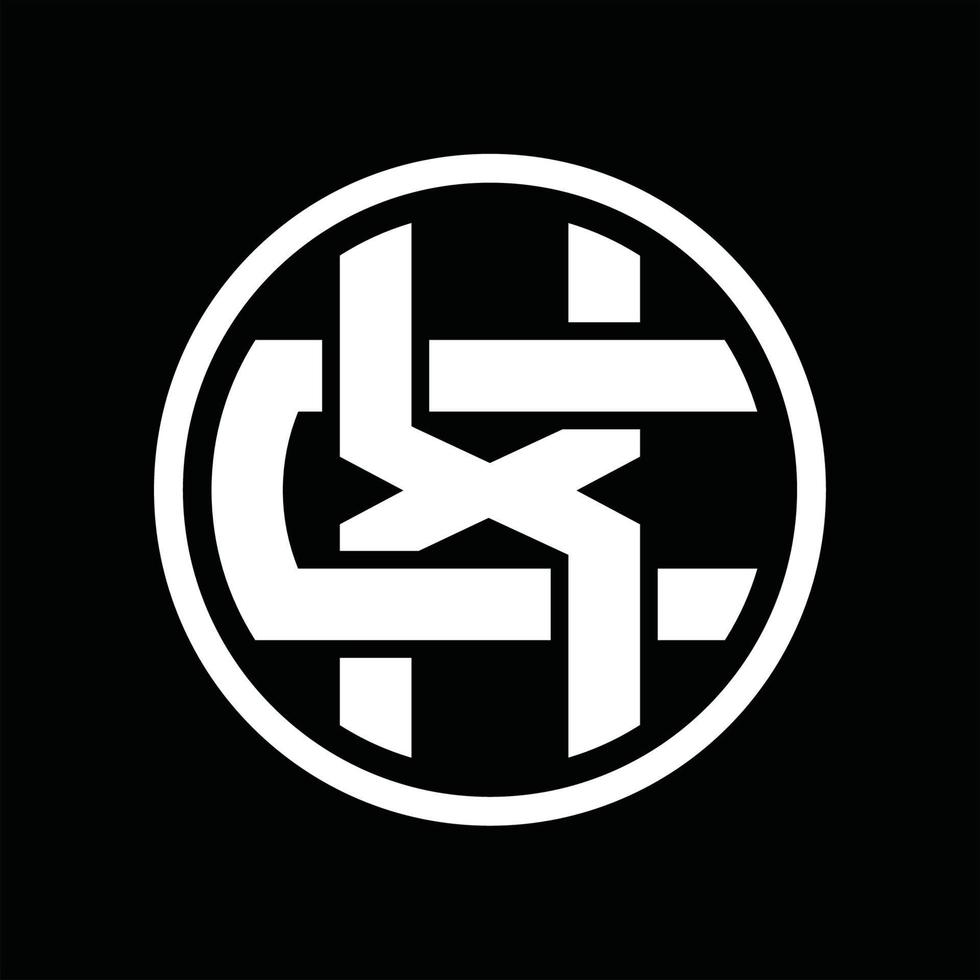 xc-Logo-Monogramm-Design-Vorlage vektor