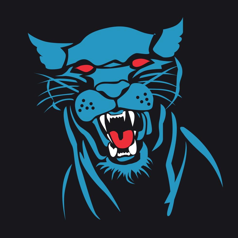 Panther-Illustration. Panther-Logo vektor