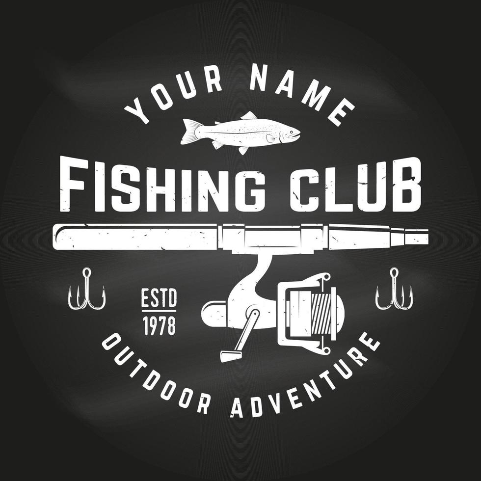 fiske sport klubb. vektor illustration.