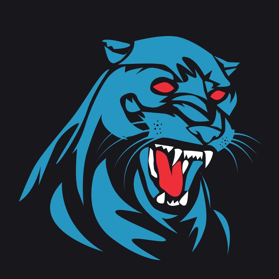 Panther-Illustration. Panther-Logo vektor