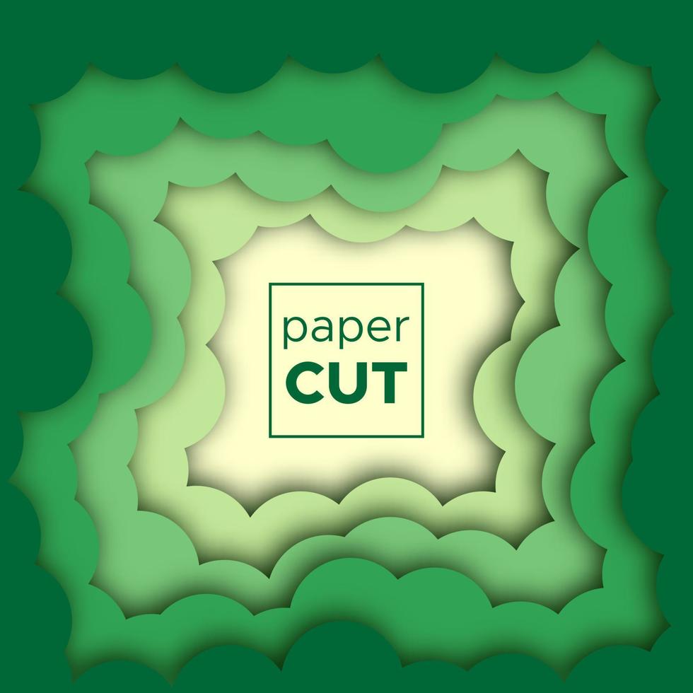 abstrakt bakgrund med papper skära former. vektor illustration