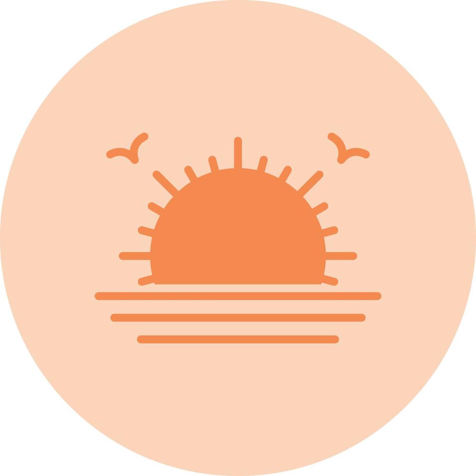 soluppgång vektor ikon