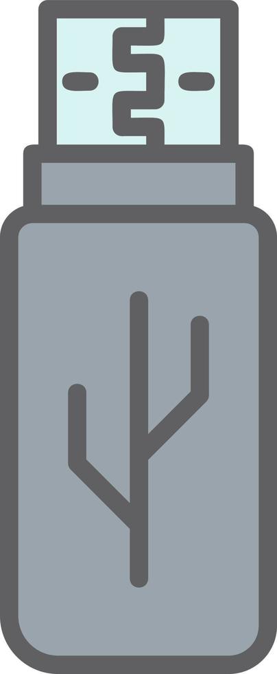 USB-Vektorsymbol für Flash-Laufwerk vektor