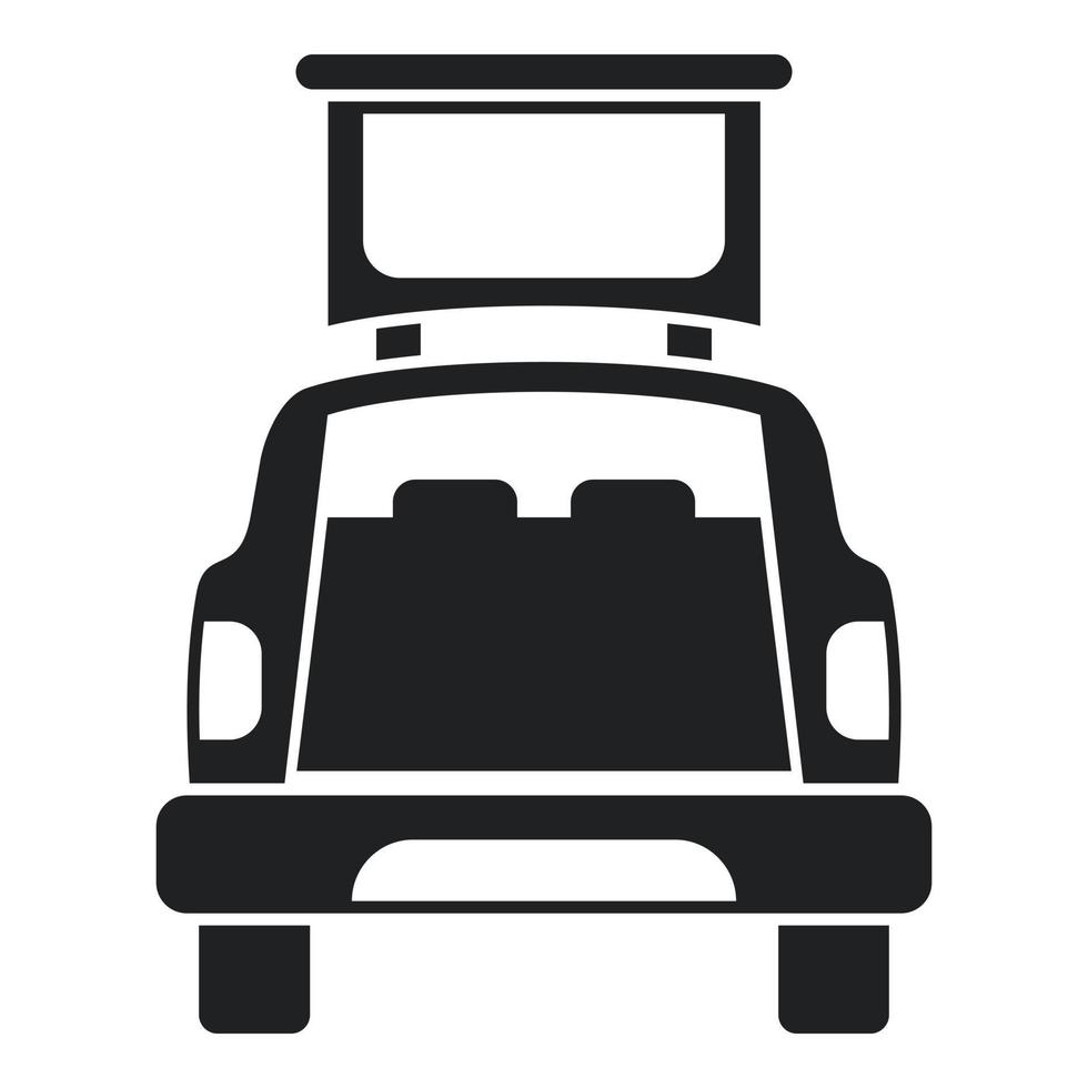 SUV-Kofferraum-Symbol einfacher Vektor. Fahrzeugtür vektor