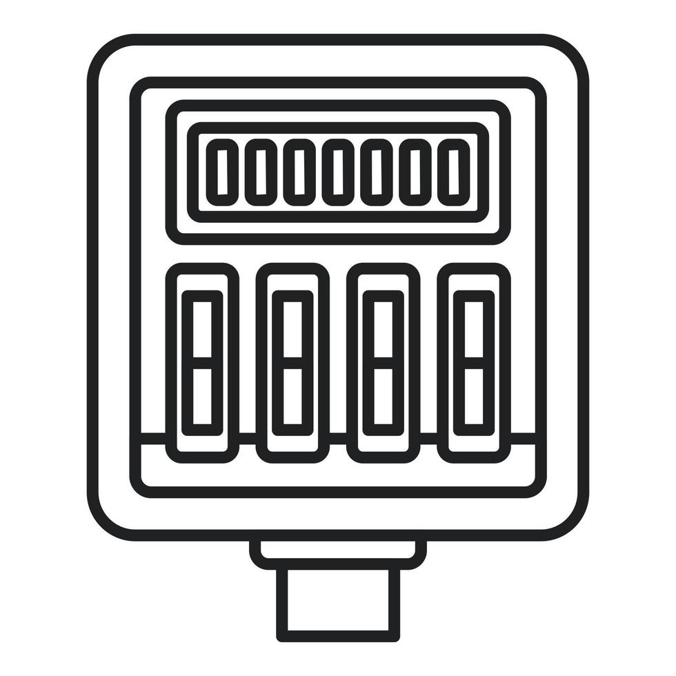 aktueller Umrissvektor für das Symbol des Anschlusskastens. elektrischer Schalter vektor