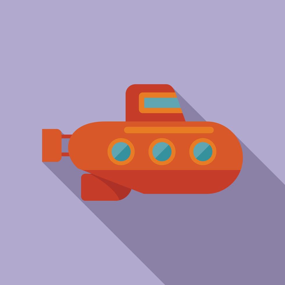 Schiff U-Boot-Symbol flacher Vektor. Meer Periskop vektor