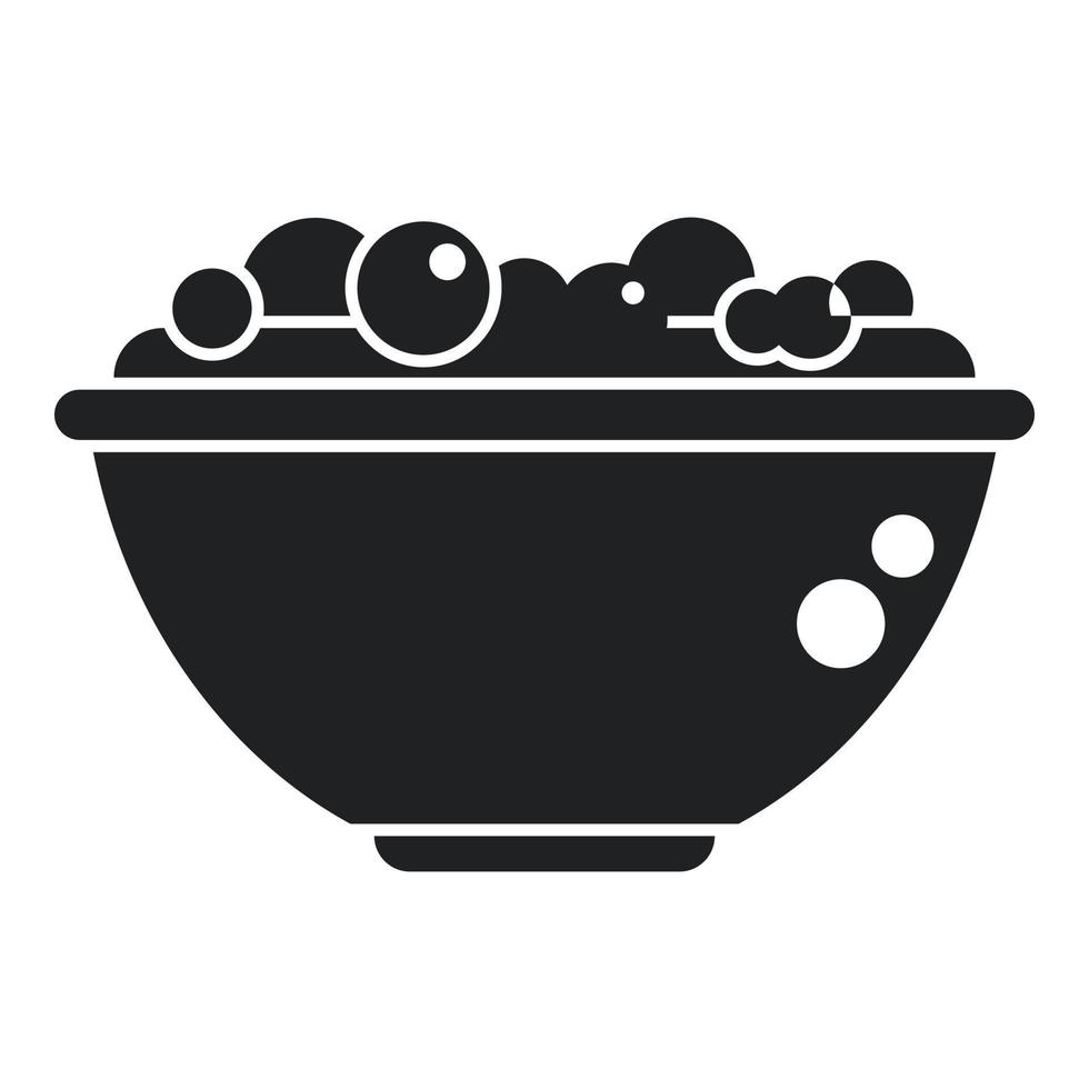 Beerenfruchtsalat Symbol einfacher Vektor. frisches Essen vektor