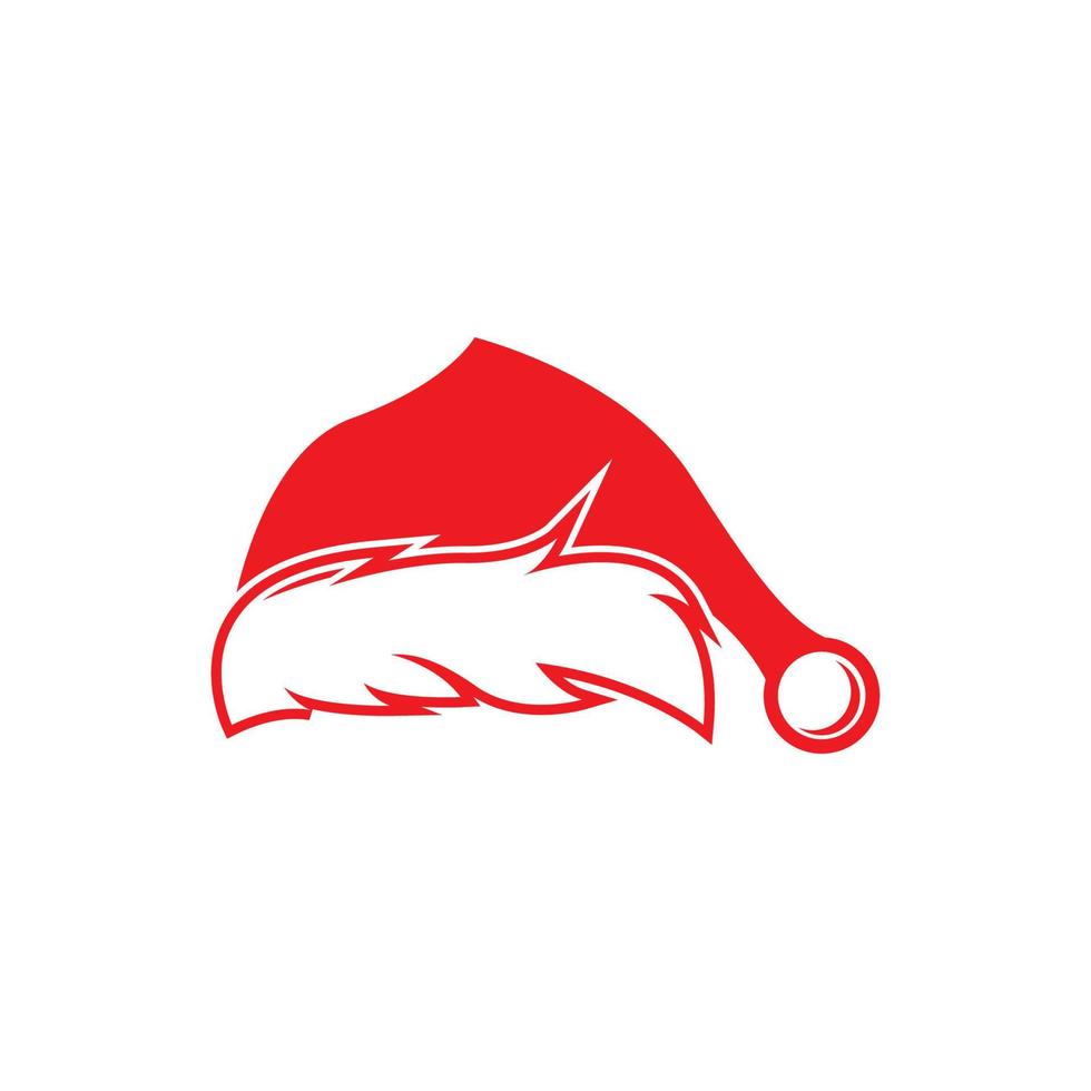 santa claus logotyp vektor illustration mall design