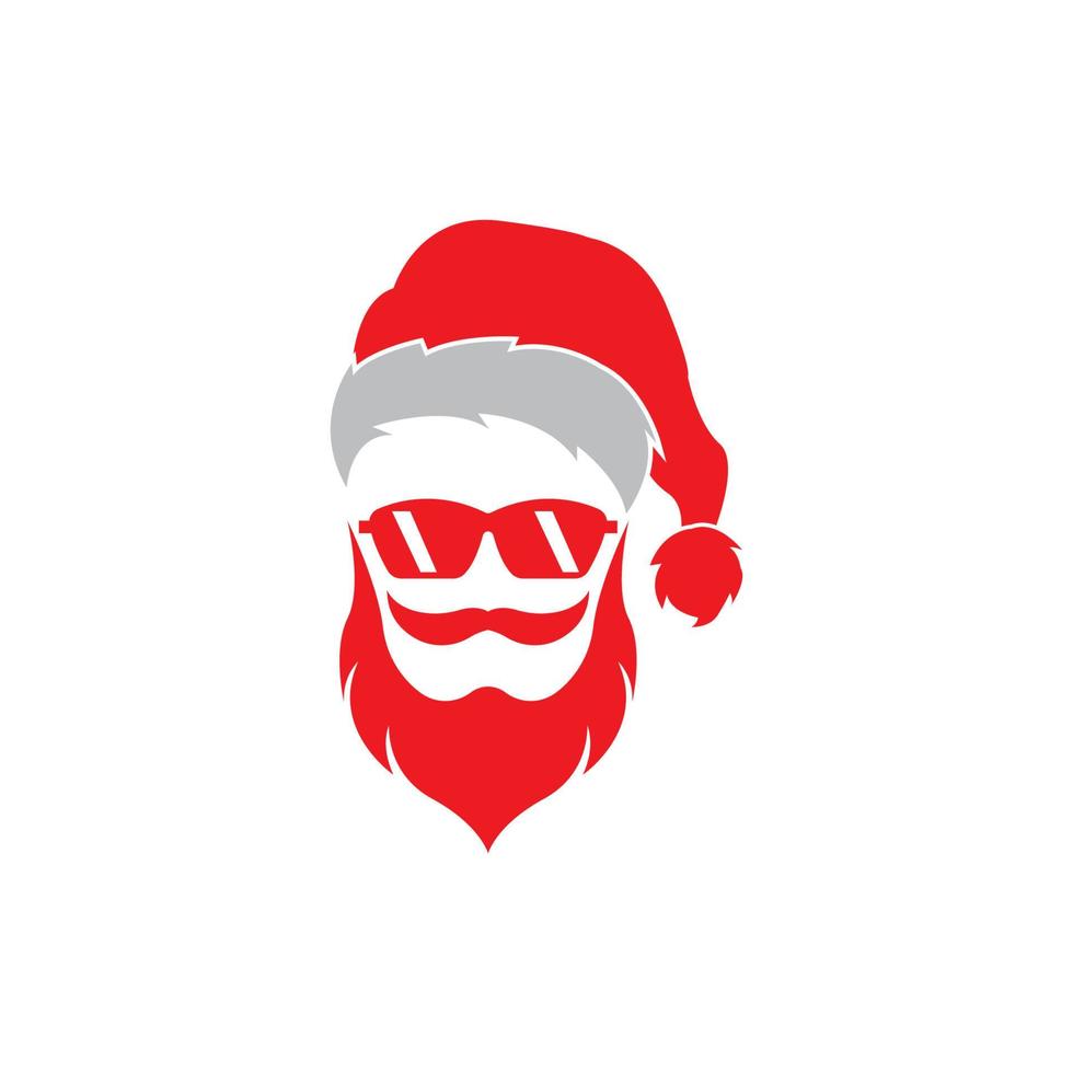 santa claus logotyp vektor illustration mall design