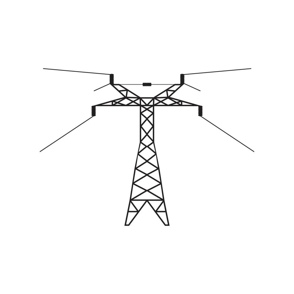 elektrisk Pol ikon vektor illustration symbol design