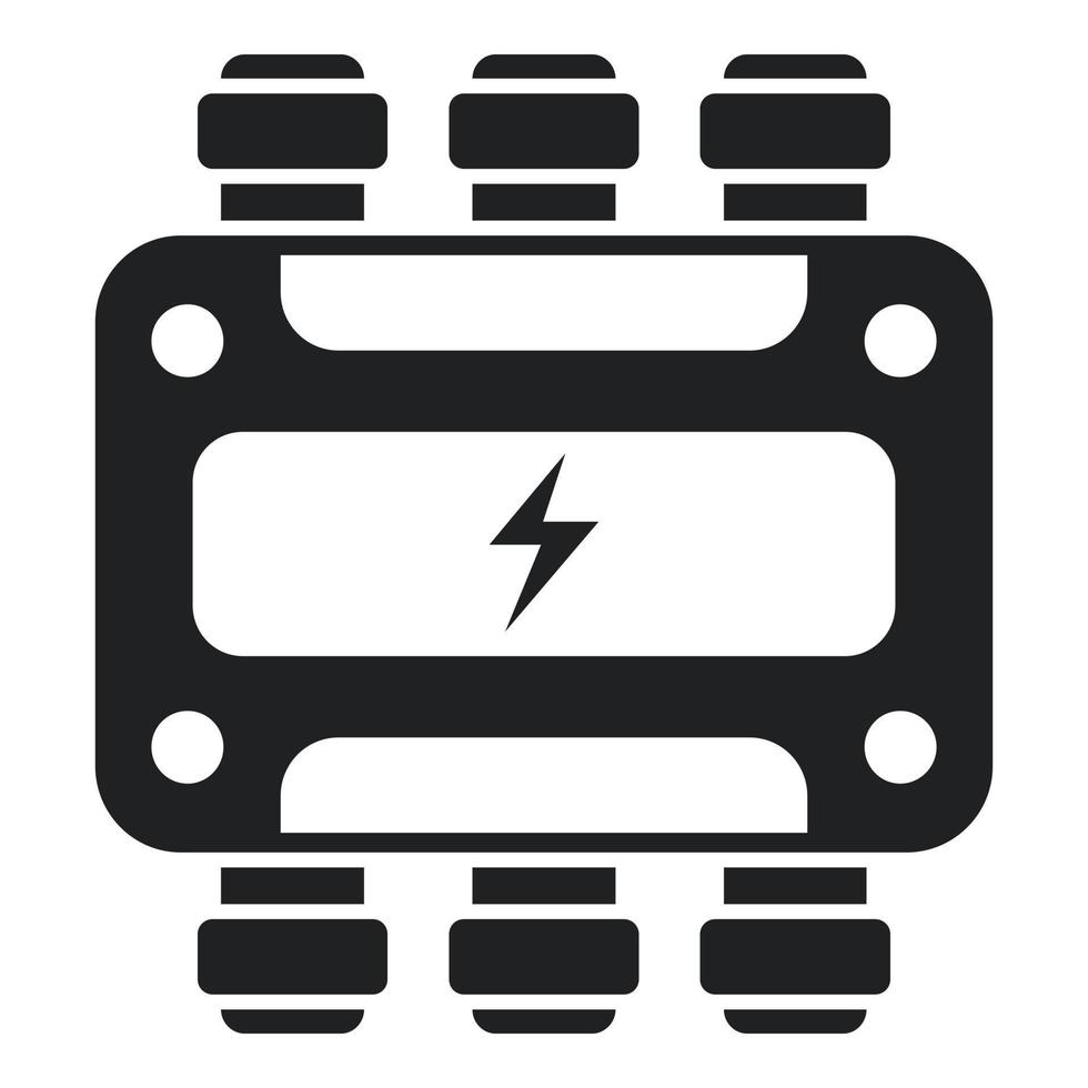 Abzweigdose Ausrüstung Symbol einfachen Vektor. elektrische Energie vektor