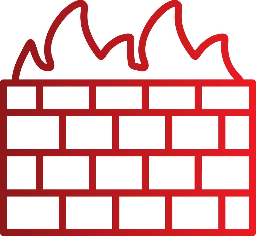 Firewall-Vektor-Symbol vektor