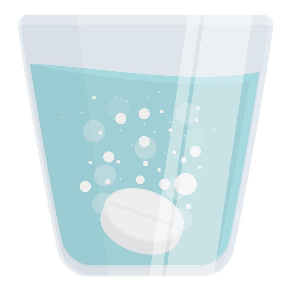 Zitrone Brausetablette Symbol Cartoon Vektor. Medizin Wasser vektor