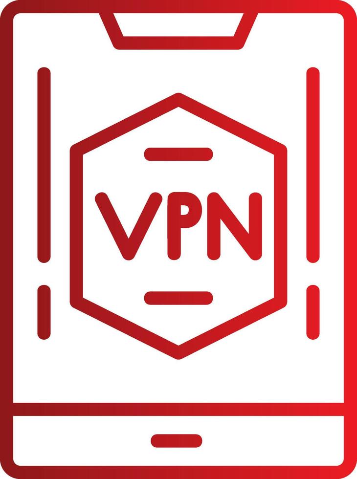 Mobiles VPN-Vektorsymbol vektor