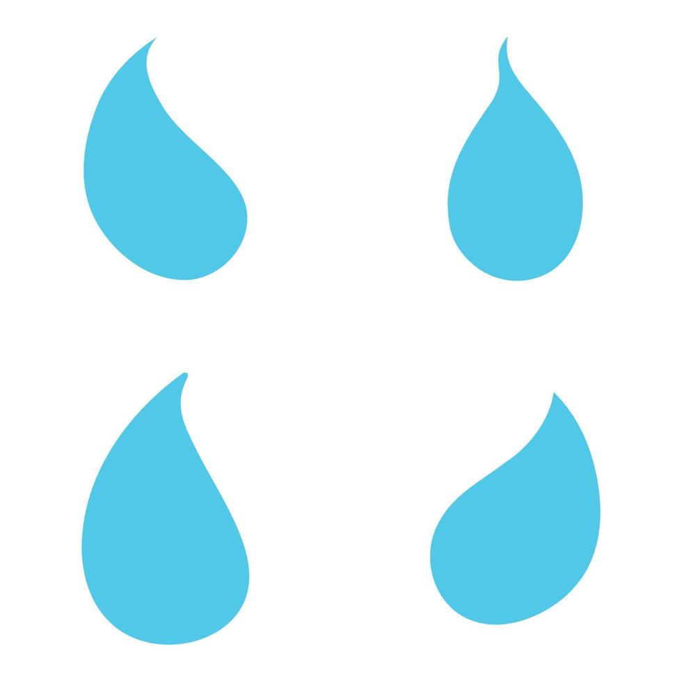 Wassertropfen-Logo-Schablonenvektor vektor