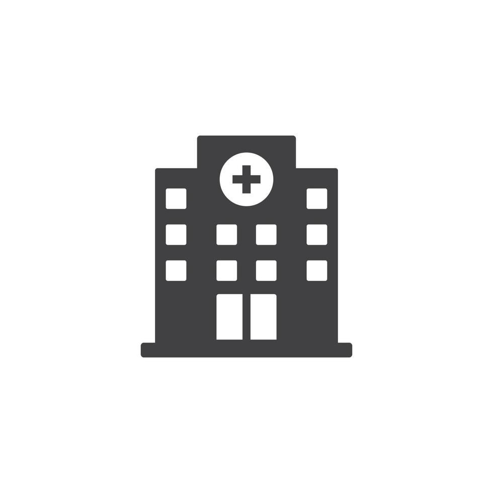 Krankenhaus-Icon-Vektor. Krankenhaus-Symbol-Vektor-Illustration vektor