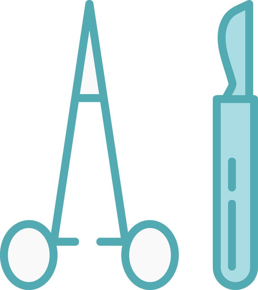 Vektorsymbol für Chirurgenwerkzeuge vektor