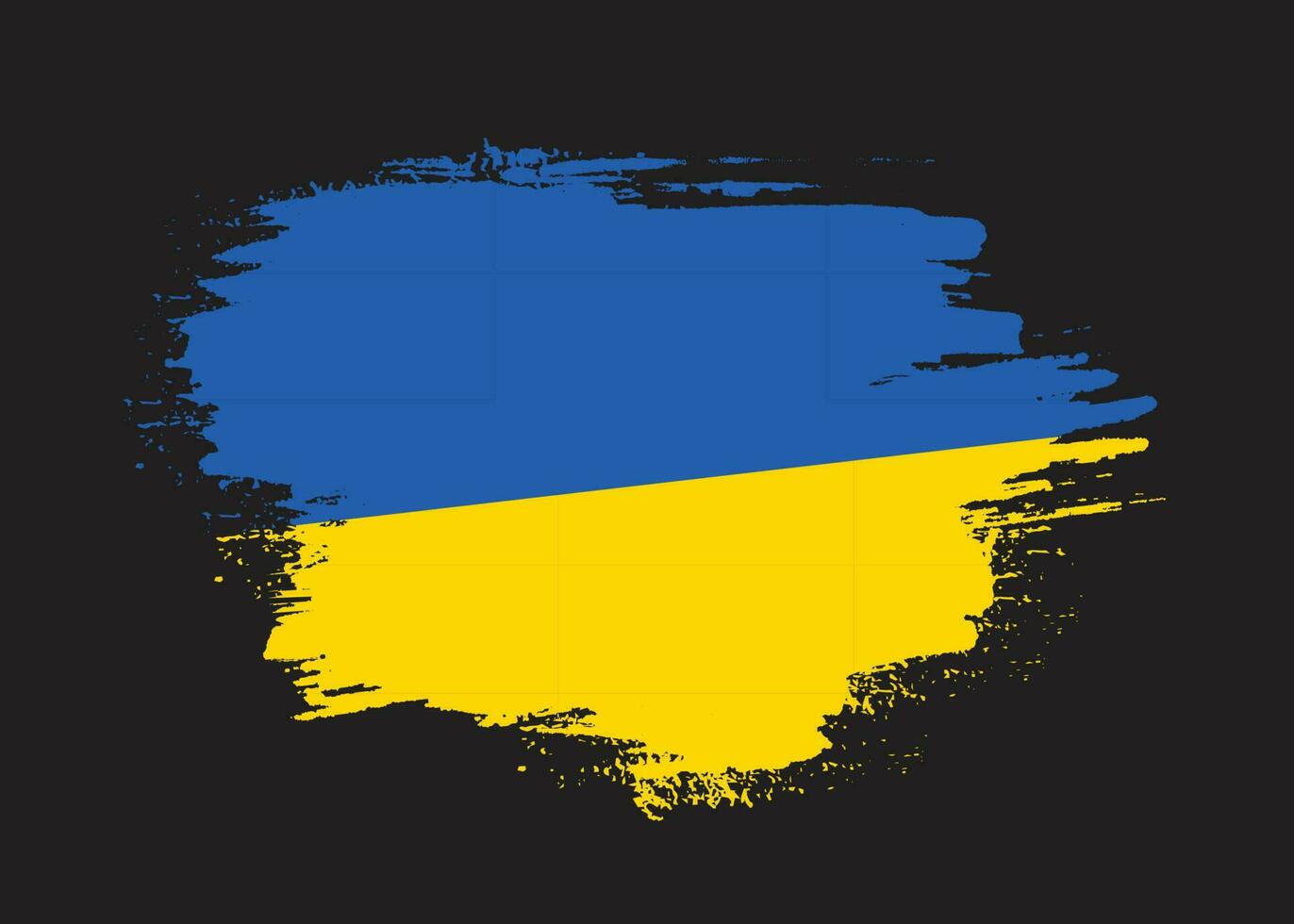 grafische Ukraine-Grunge-Flagge vektor