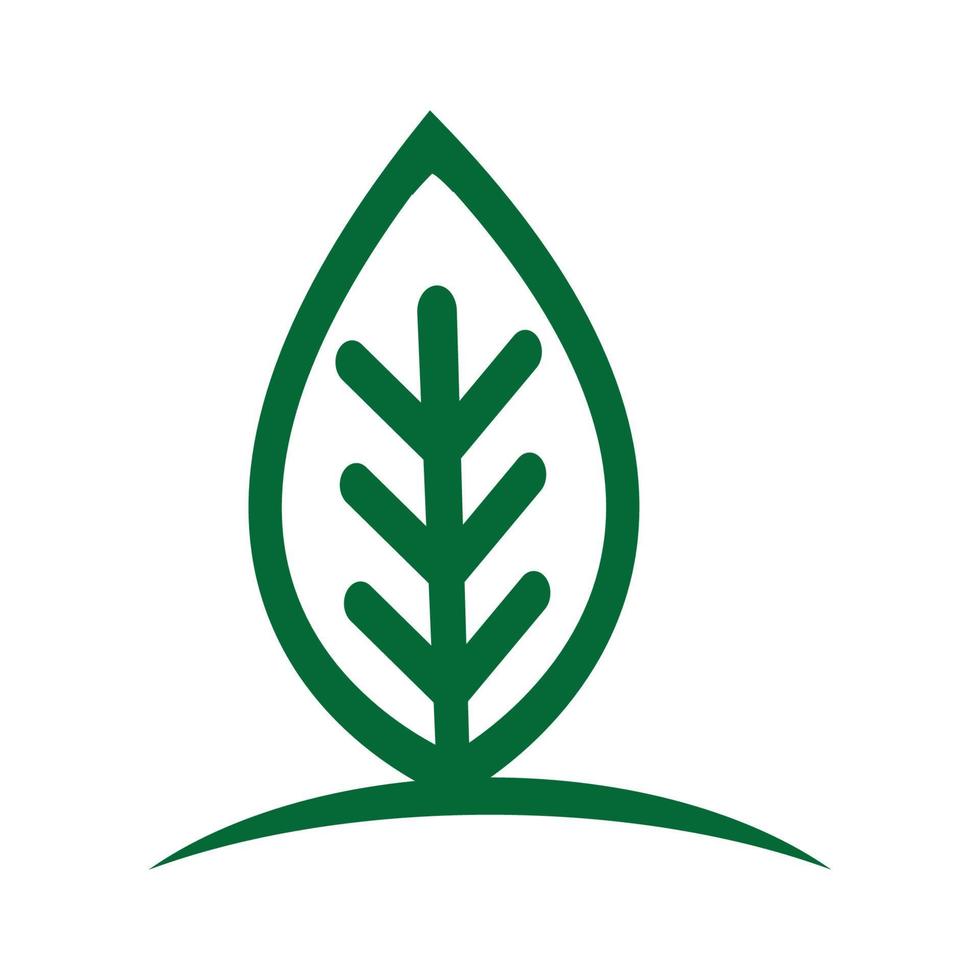 blad natur logotyp begrepp mall vektor