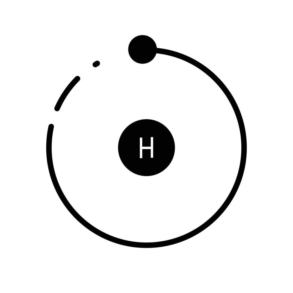 einfaches Wasserstoff-Logo-Illustrationsdesign vektor