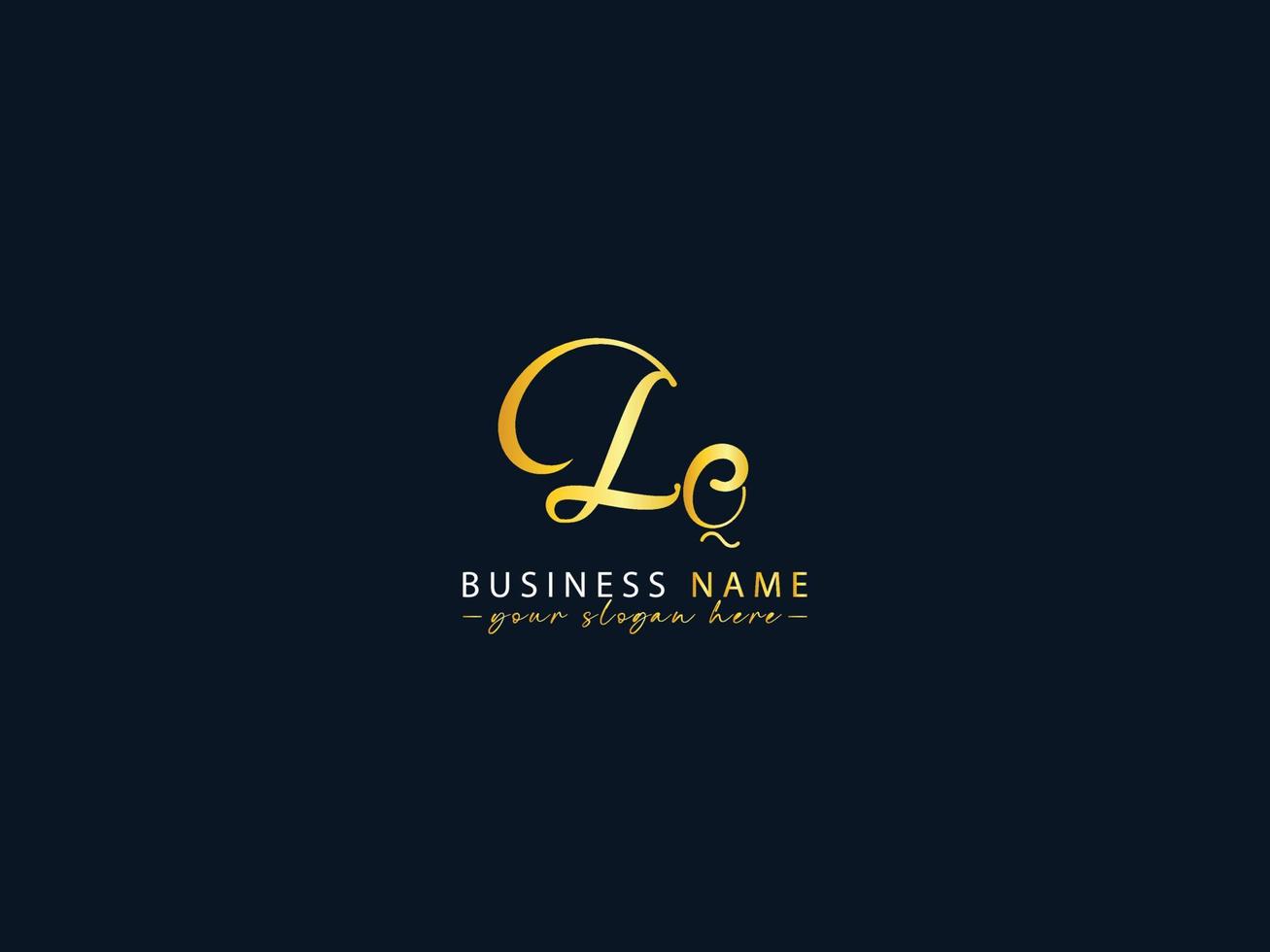 färgrik lq logotyp ikon, minimalistisk lq logotyp brev vektor