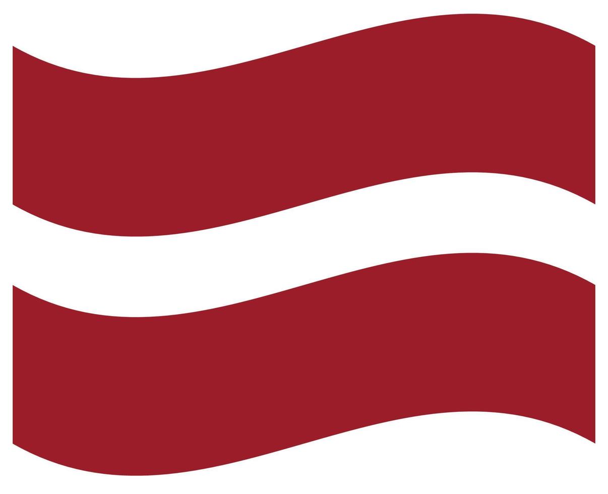 Nationalflagge Lettlands - flaches Farbsymbol. vektor