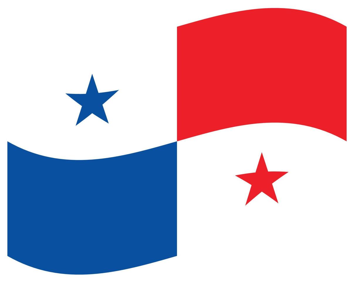nationell flagga av panama - platt Färg ikon. vektor