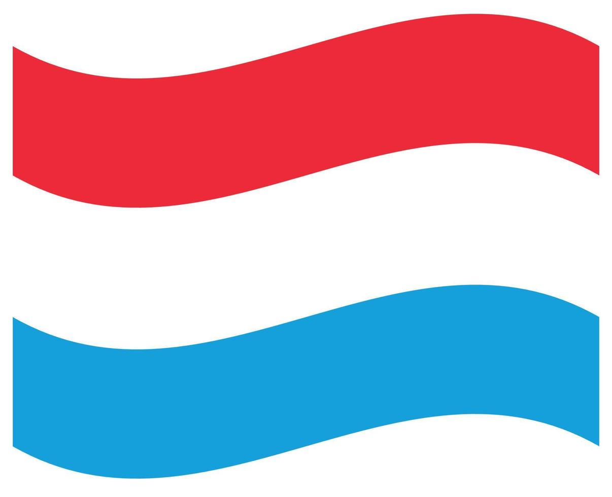 nationell flagga av luxemburg - platt Färg ikon. vektor
