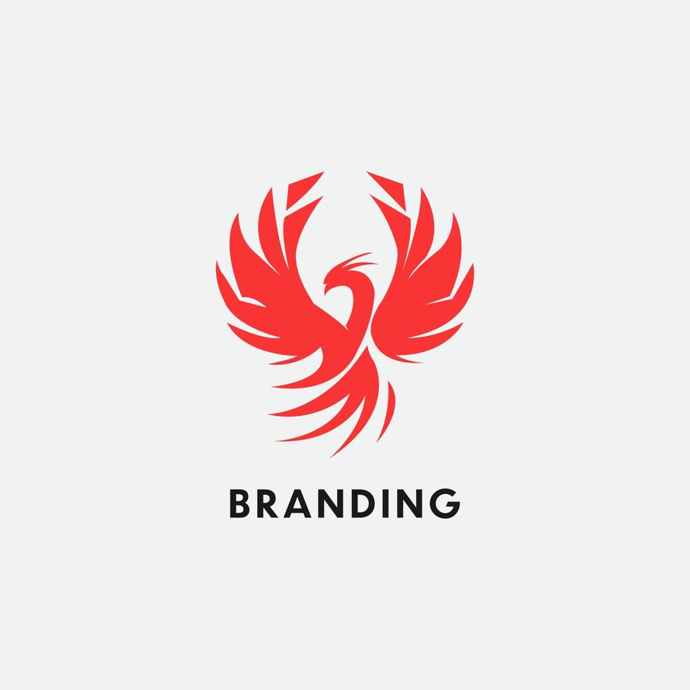kreative Phönix-Logo-Designvorlage vektor