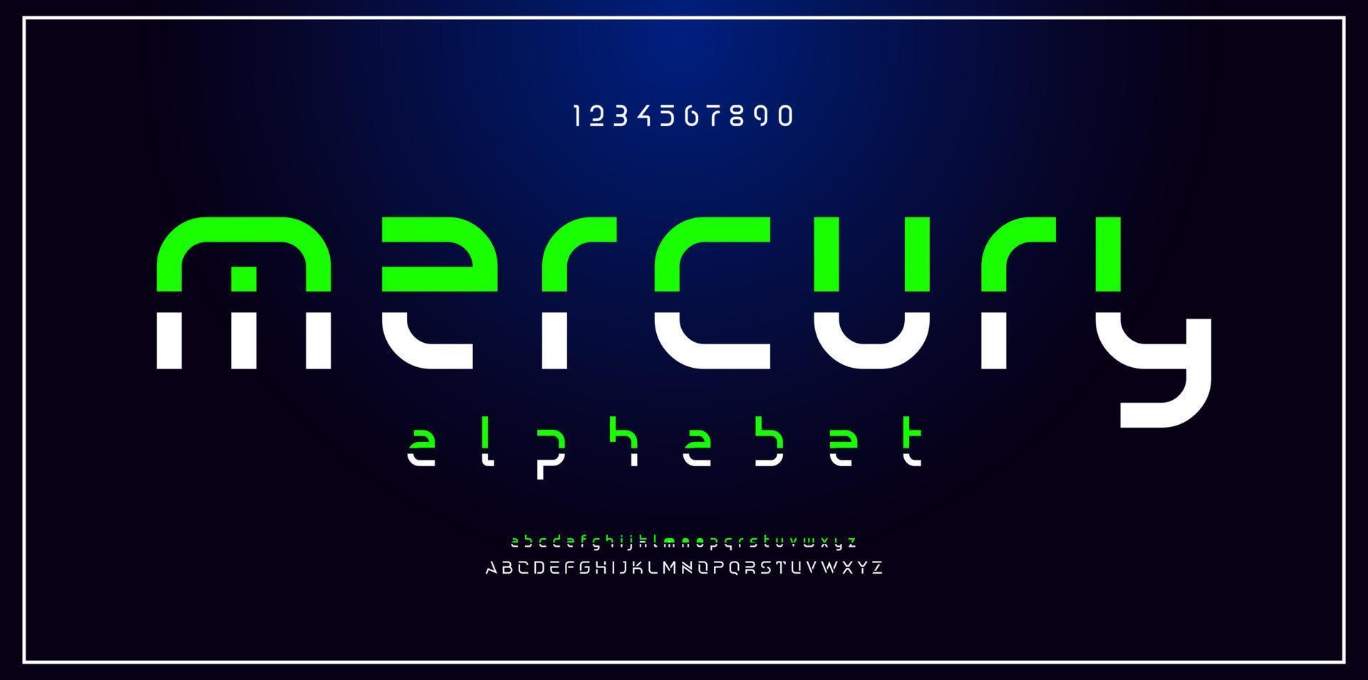 abstrakt minimal modern alfabet teckensnitt. vektor