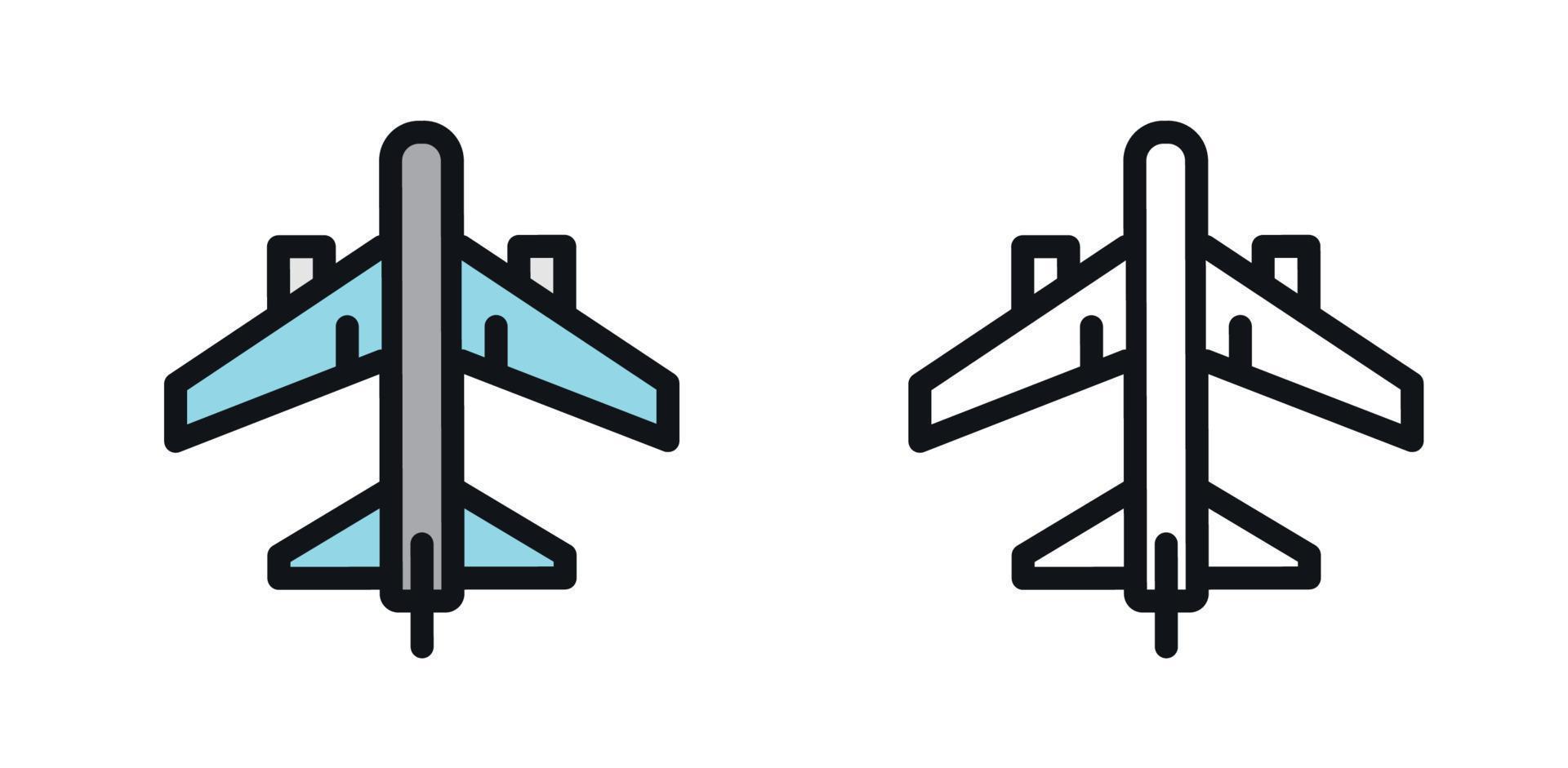 Flugzeugsymbol, Vektordesign vektor