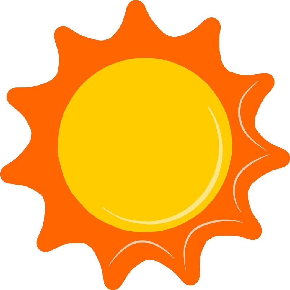 de skära Sol symbol vektor