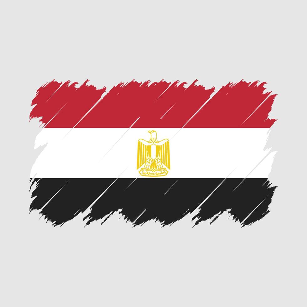 egypten flagga borsta vektor