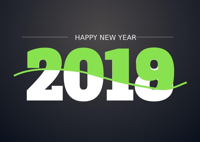 2018 frohes neues Jahr Illustration vektor