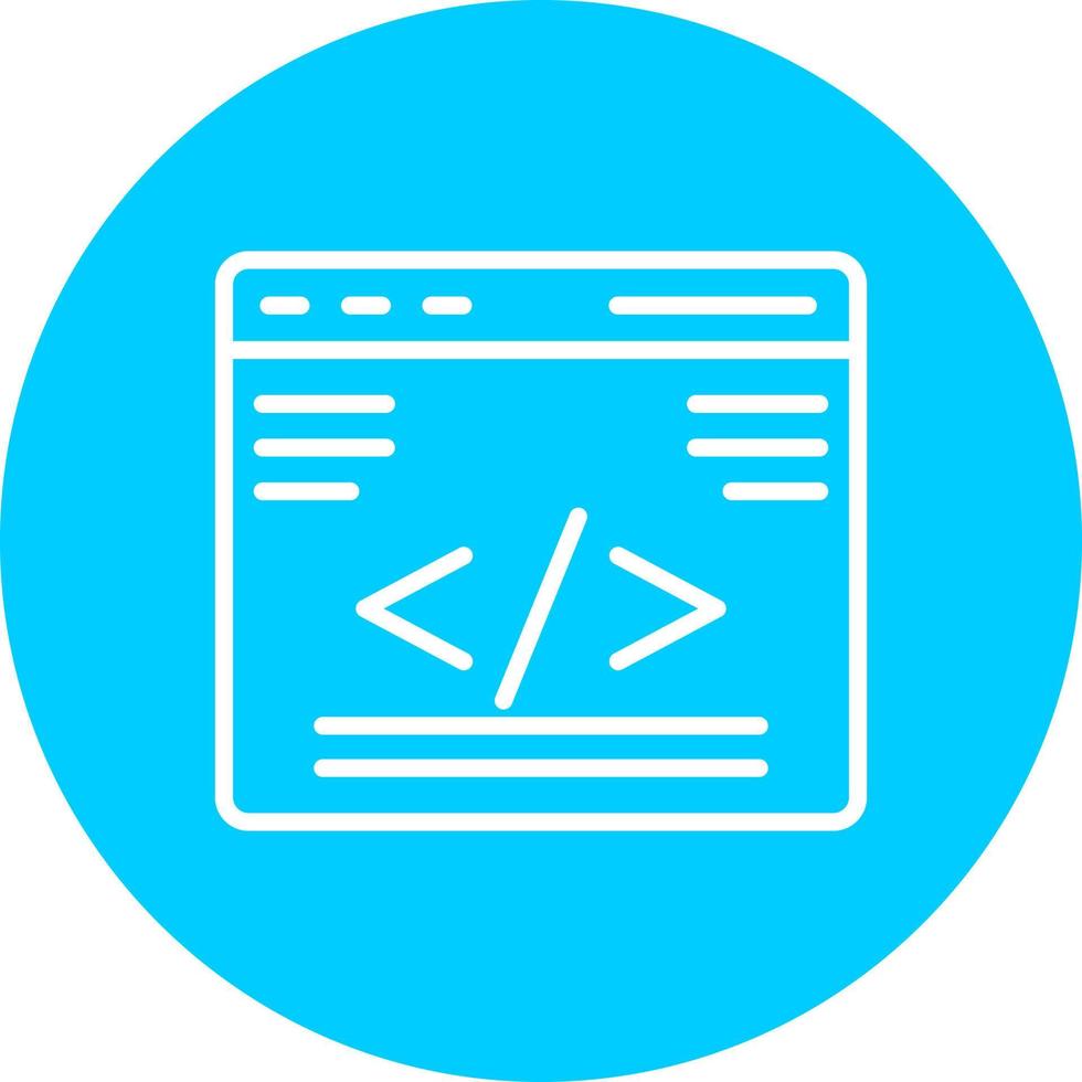 Vektorsymbol für die Webprogrammierung vektor