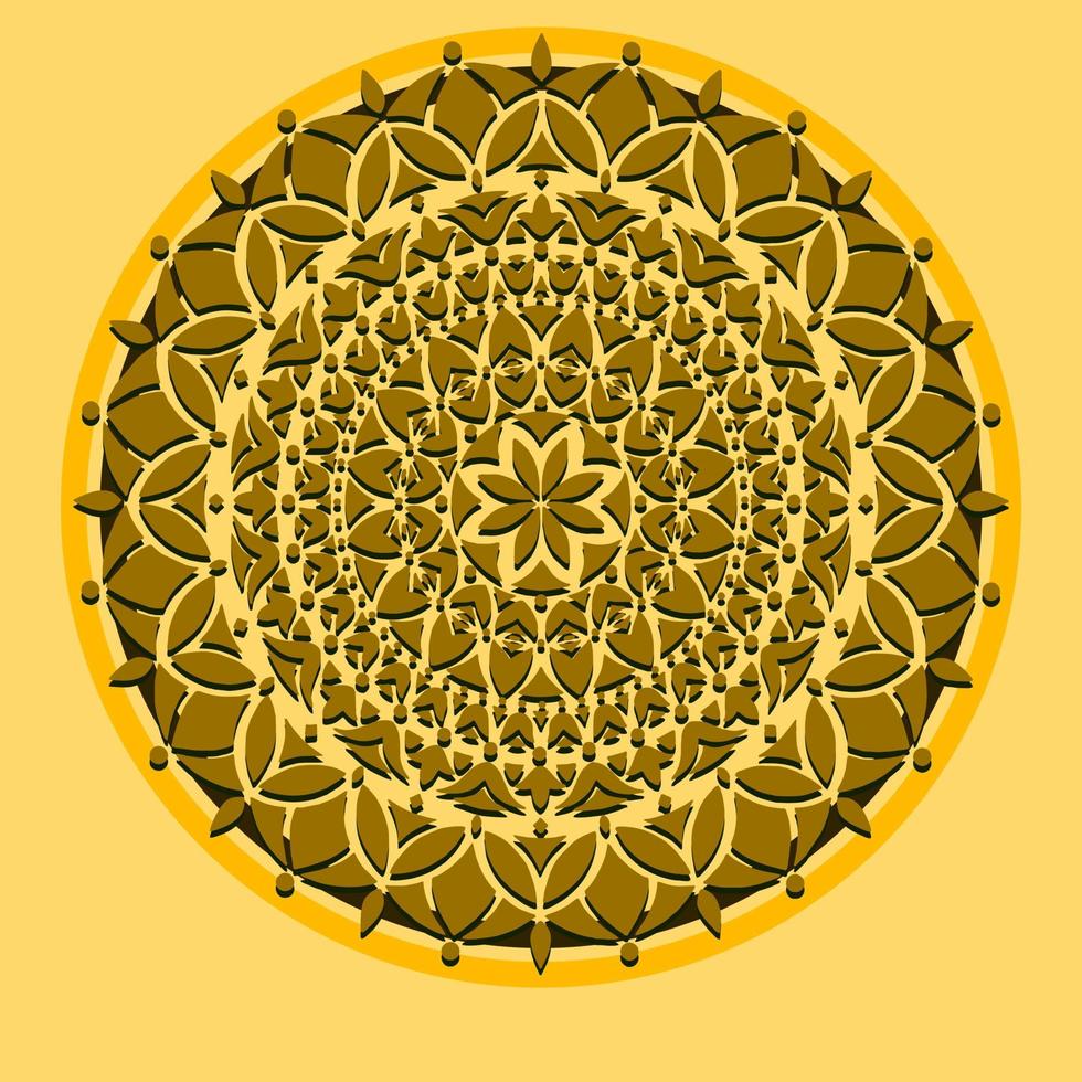 Ornament-Mandala islamisch, Vorlage für alle Arten Ihrer Designs, Banner, Aufkleber, Werbetafeln usw vektor
