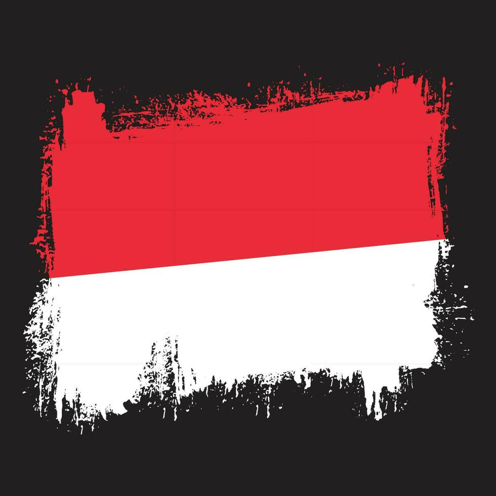 abstrakt indonesien grunge textur flagga vektor