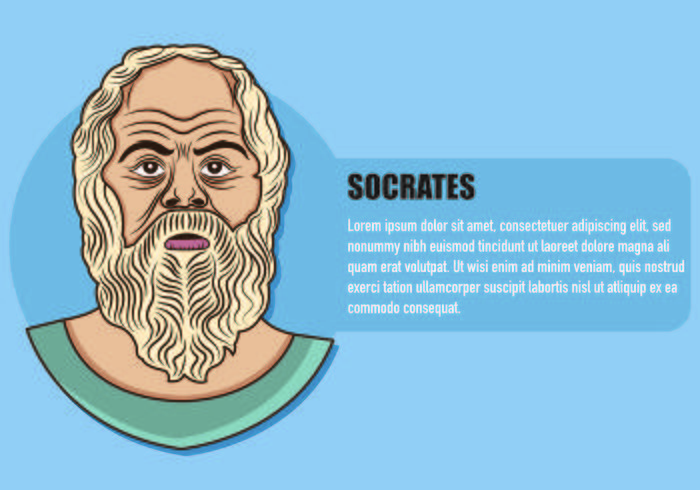 Sokrates-Illustration vektor